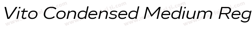 Vito Condensed Medium Regular字体转换